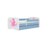 Lit pour fille princesse 70x140, 80x160, 80x180 cm