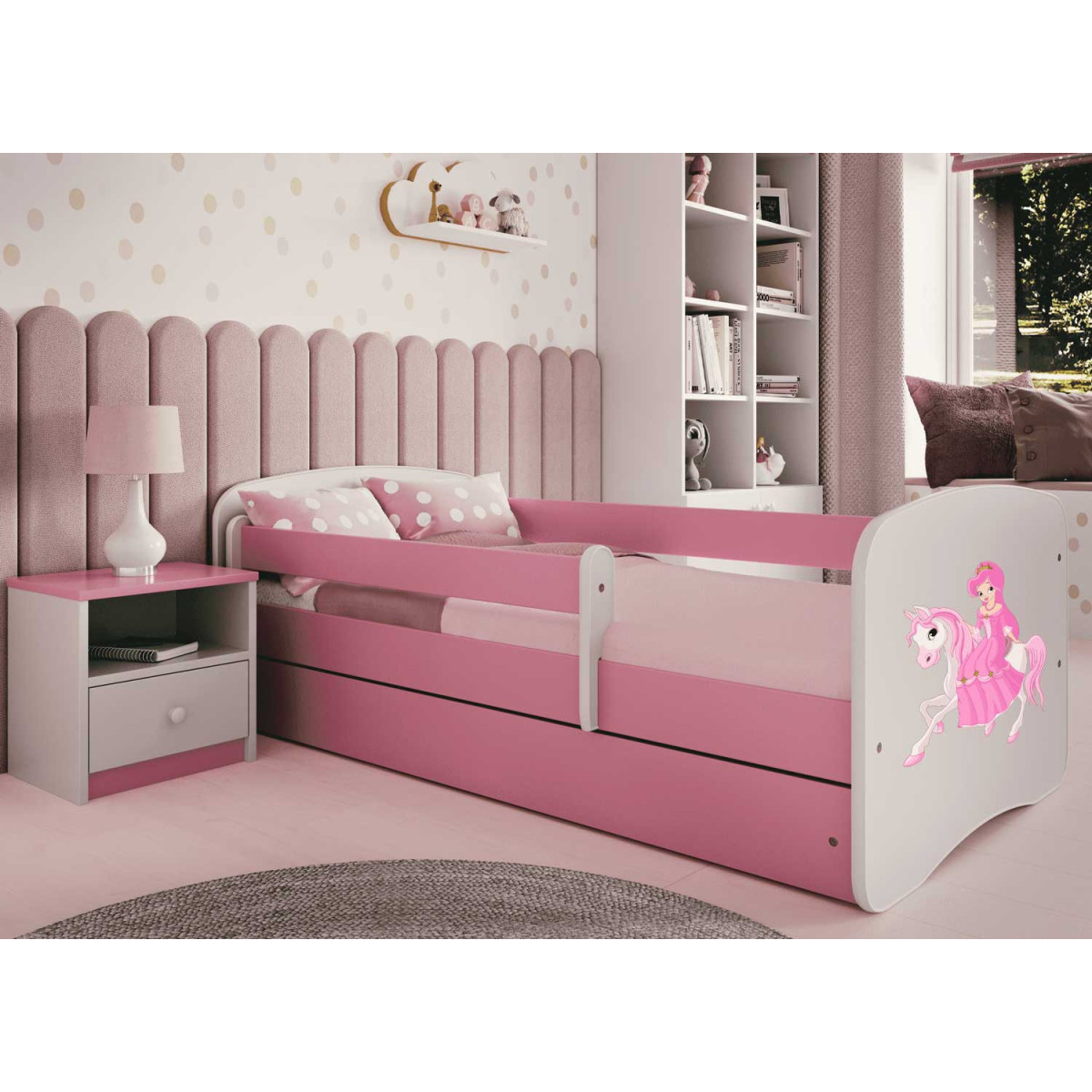 Lit pour fille princesse 70x140, 80x160, 80x180 cm