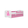 Lit pour fille princesse 70x140, 80x160, 80x180 cm