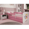 Lit enfant bas 1 place avec tiroir de lit + sommier + matelas