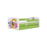 Lit enfant bas 1 place avec tiroir de lit + sommier + matelas