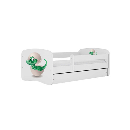 Lit enfant avec tiroir de lit + matelas + sommier 3 couchages