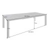 Table à manger extensible 180-240 cm céramique aspect marbre granit