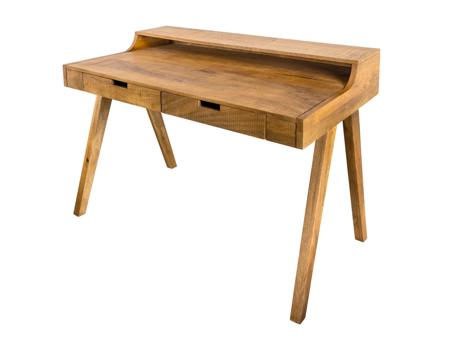 Meuble bureau en bois massif avec rangements - Cbc-Meubles