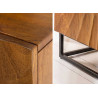 Buffet meuble 3 portes bois massif brun