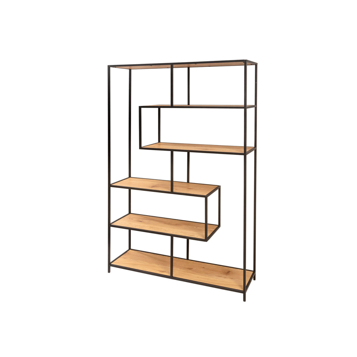 Grande étagère de rangement en bois et métal