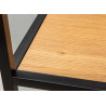 Bibliothèque meuble bois design industriel