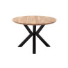 Table ronde bois d'acacia 120 cm