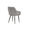 Chaises modernes velours gris