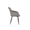 Chaises modernes velours gris