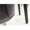 Chaises modernes velours gris