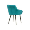 Chaises modernes velours bleu turquoise