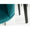 Chaises modernes velours bleu turquoise