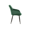 Chaises modernes velours vert