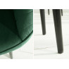 Chaises modernes velours vert