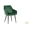 Chaises modernes velours vert