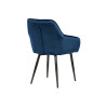 Chaises modernes velours bleu roi