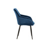 Chaises modernes velours bleu roi