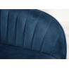 Chaises modernes velours bleu roi