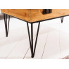 Table basse en bois plateau relevable et compartiments