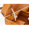 Table basse en bois plateau relevable et compartiments