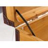 Table basse coffre en bois plateau relevable