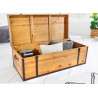 Table basse coffre en bois plateau relevable