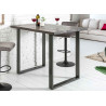 Table haute de bar en bois massif 120 cm