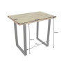 Table de bar en bois massif de manguier 120 cm