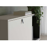 Bureau secrétaire moderne cachemire et métal noir