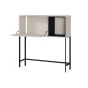Bureau secrétaire moderne cachemire et métal noir