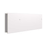 Lit escamotable 90x200 cm avec rangements blanc et chêne sanremo