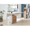 Bureau meuble 158 cm en bois et métal