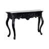 Console noire baroque 110 cm