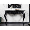 Console noire baroque 110 cm