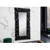 Grand miroir mural noir baroque 180 cm