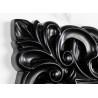 Grand miroir mural noir baroque 180 cm