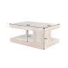 Table basse rectangulaire en bois de sesham