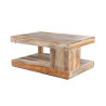 Table basse rectangulaire en bois de sesham