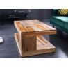 Table basse rectangulaire en bois de sesham