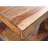 Table basse carrée en bois de sesham