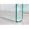 Table basse porte revues en verre