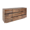Buffet 2 portes et 3 tiroirs bois d'acacia marron