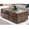 Table basse rectangulaire 3 compartiments de rangement
