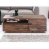 Table basse rectangulaire 3 compartiments de rangement