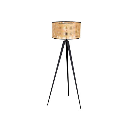Lampadaire en maille tressée sur pied en métal