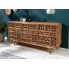 Buffet enfilade 3 portes style oriental en bois de manguier