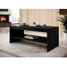 Table basse noire rectangulaire 120 cm