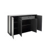 Meuble buffet gris 4 portes et 1 tiroir