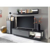 Meuble TV mural design gris 246 cm